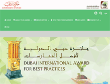 Tablet Screenshot of dubaiaward.ae